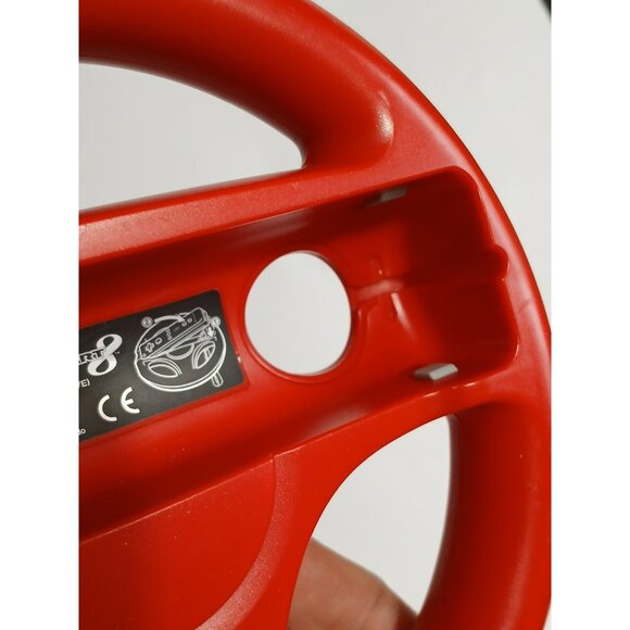 Nintendo Wii + Wii U Mario Kart 8 Mario Red Steering Wheel Hori - Picture 7 of 10